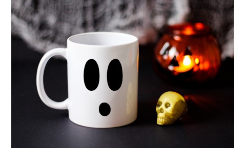 Ghost Face Ceramic Mug